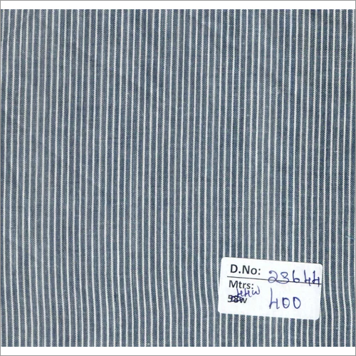 23644 44 Inch Stripes Fabrics - Cotton, 400 Mtrs | Blue Color, Plain Texture, Other Style Suitable for Textiles