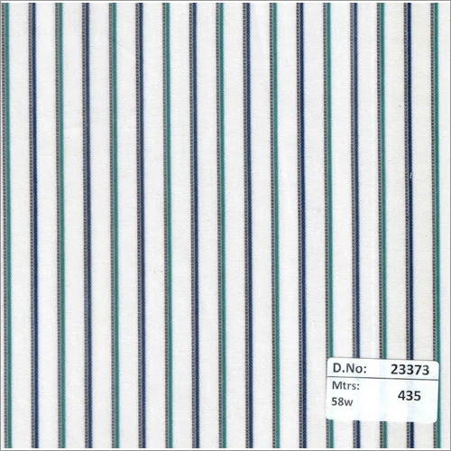 23373 58 Inch Stripes Fabrics - 435 Meter Length, Green Cotton Plain Texture for Textiles Use
