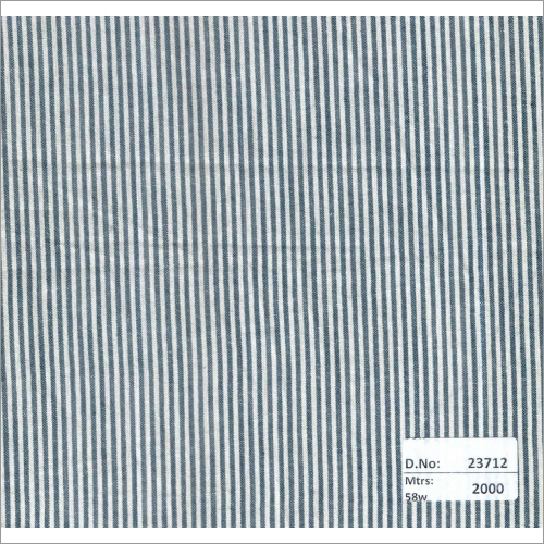 23712 58 Inch Stripes Fabrics - Cotton Material, 2000 Mtrs Length, Navy Blue Color, Plain Texture, Textiles Suitable | Other Style Design