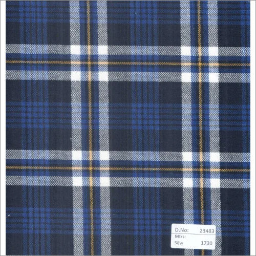 23483 58 Inch Herringbone Twill Checks Fabrics - 1730 Mtrs