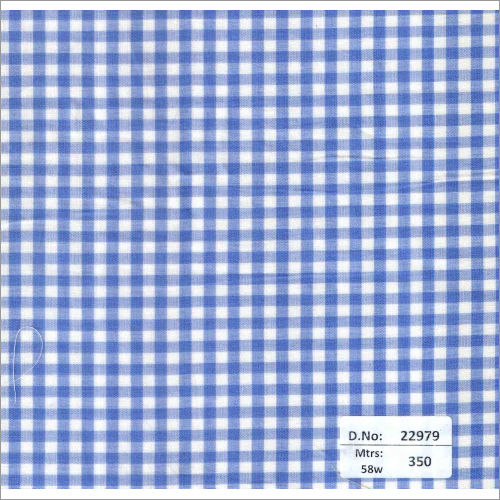 22979 58 Inch Gingham Checks Fabrics - 350 Mtrs