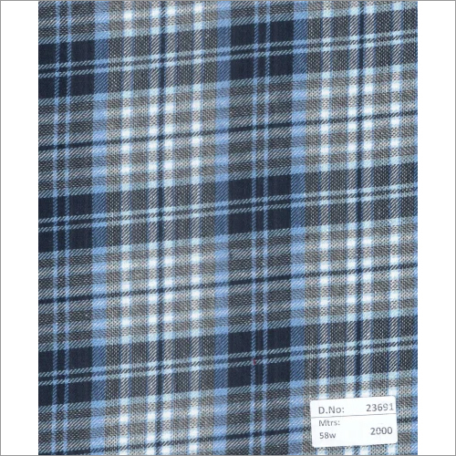 23691 58 Inch Twill Checks Fabrics - 2000 Mtrs