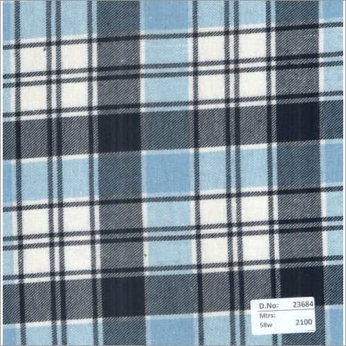 23684 58 Inch Twill Checks Fabrics - 2100 Mtrs