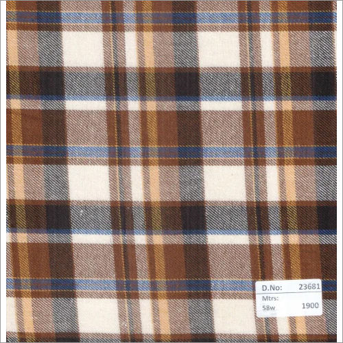 23681 58 Inch Twill Checks Fabrics - 1900 Mtrs