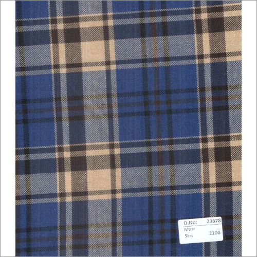 23678 58 Inch Twill Checks Fabrics - 2100 Mtrs