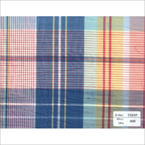 23249 58 Inch Mill Made Checks Fabrics - 400 Mtrs