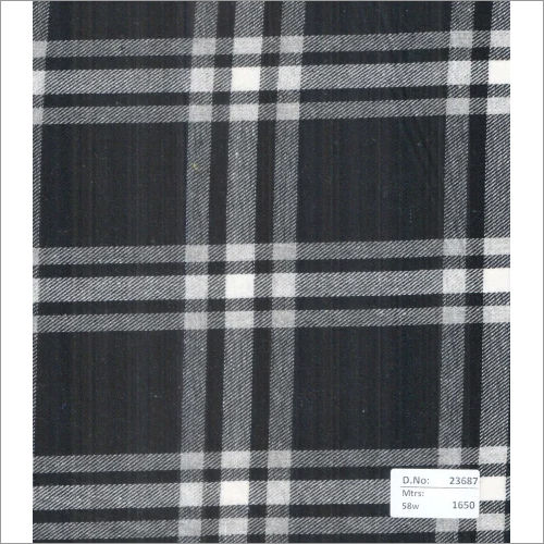 23687 58 Inch Twill Checks Fabrics - 1650 Mtrs