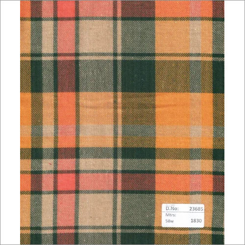 23685 58 Inch Twill Checks Fabrics - 1830 Mtrs