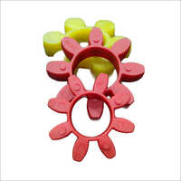 Pu Coupling Spider - Silicone Rubber | Red And Yellow Color, Easy Installation And Maintenance For Industrial Applications