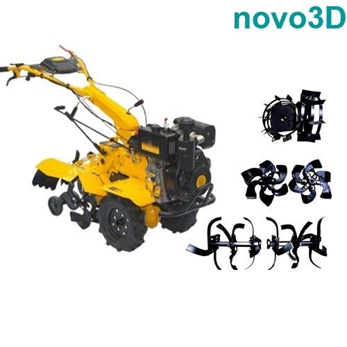 Back rotary power weeder diesel inter cultivator 9 HP