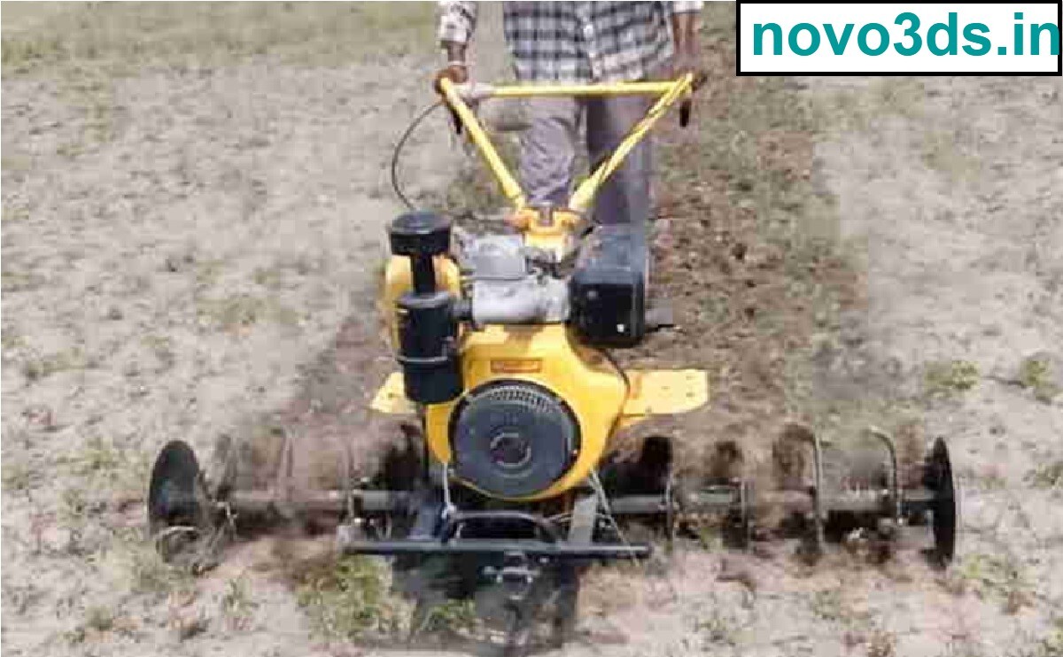Back rotary power weeder diesel inter cultivator 9 HP