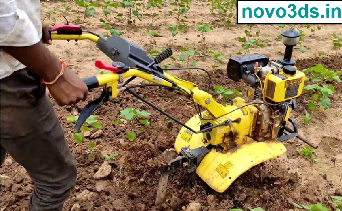 Back rotary power weeder diesel inter cultivator 9 HP