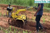 Back rotary power weeder diesel inter cultivator 9 HP