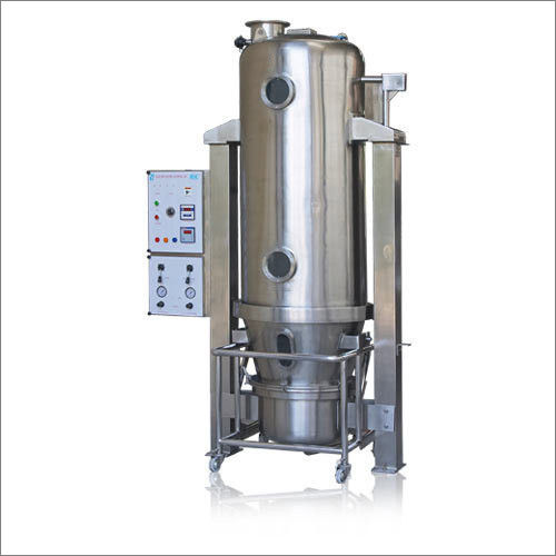 Silver Stainless Steel Fluid Bed Dryer