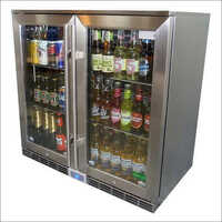 Stainless Steel Two Door Refrigerator - 220v, 50hz | Automatic Defrost, Silver Finish, 1 Year Warranty, Less Than 10â°c Temperature Range