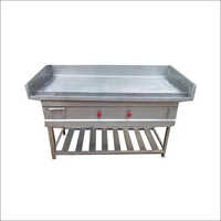 Stainless Steel Dosa Plate - Rectangle, Silver | 1 Year Warranty, Ideal For Hotels And Restaurants