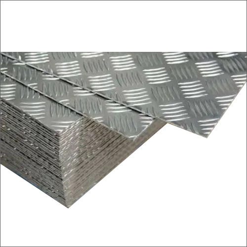 Silver Aluminum Checkered Sheet