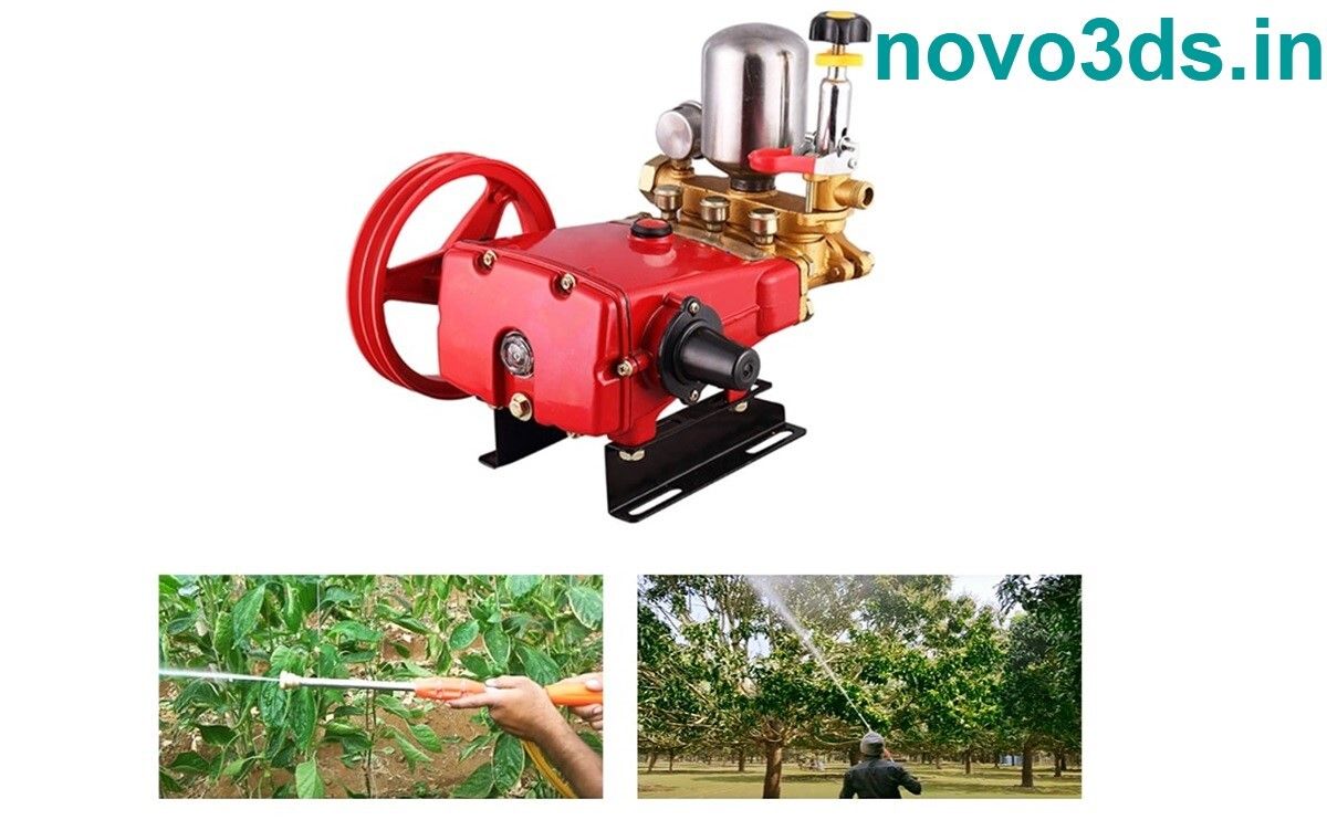 Triple piston pump horizontal sprayer high quality brass head