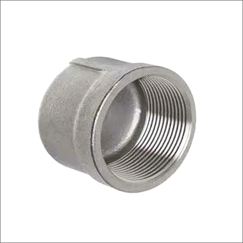 Silver Stainless Steel Threaded End Cap
