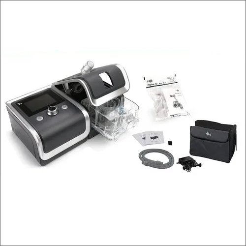 Medical Bipap Machine - Plastic and Metal, 11.8 x 7.9 x 5.9 Inches, 2.5 lbs Weight, 120V AC Power, 4-20 cm H2O Pressure Range, Color LCD Display, CPAP and BiPAP Operating Modes