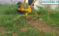 Manual weeder with furrow tooth cultivator weeder attachments