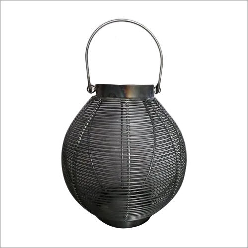 Grey Black Metal Lamp Shade