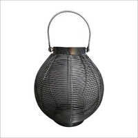 Grey Black Metal Lamp Shade