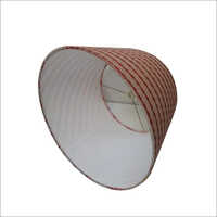 Red-brown Handmade Cotton Lamp Shade