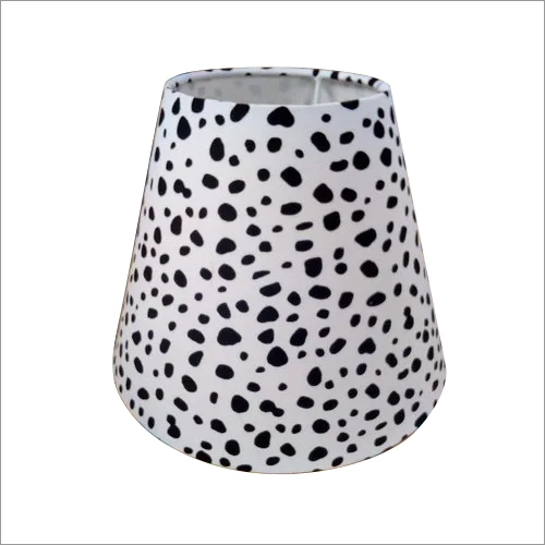 Black-White Dot Print Lamp Shade