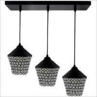 Black Hanging Crystal Lamp