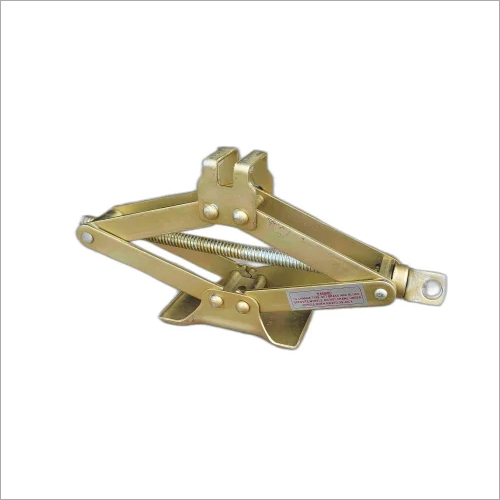 CE450 M.Zen Scissors Jack - Mild Steel, 330mm Height, Golden Color, 0.8 Tonne Lifting Capacity, Single Piece Handle Assembly | Easy Operation, Durable Performance