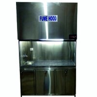 Laboratory Hood - Stainless Steel, Customizable Dimensions | High-performance Blower, Fluorescent Lighting, Sliding Sash Door, Ceramic Tile Work Table, Optional Stainless Steel Sink