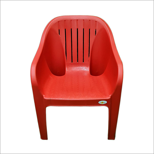 Durable Red Armrest Chair