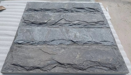 Black Rockface Sandstone Wall Cladding