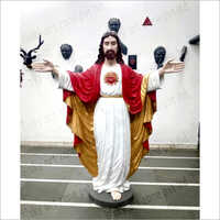 Fiberglass Jesus Statue - Color: Multicolor