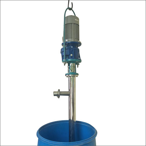 Alloy Steel Barrel Empty Pump - Color: Blue