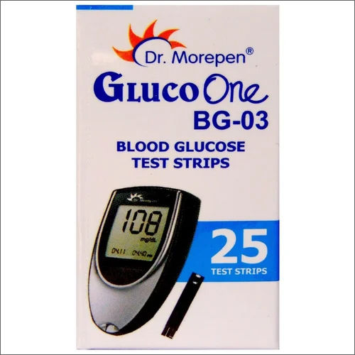 Dr Morepen Gluco One Bg 03 Blood Glucose Test Strip - Color: Black