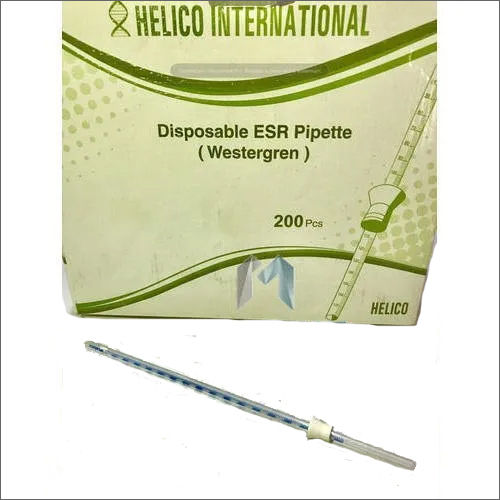 Helico Disposable Esr Pipette - Material: Plastic