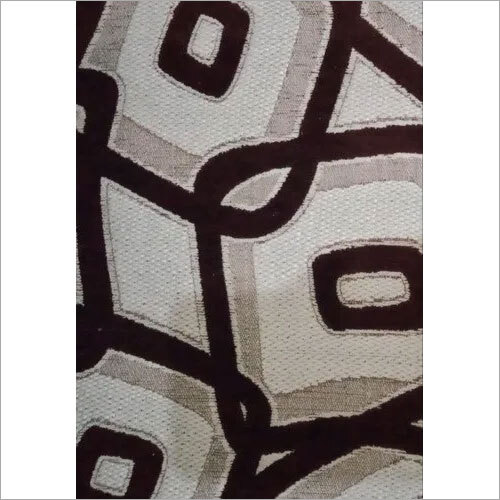 Printed Chenille Jacquard Fabric - 54 Inch Width, Brown Color | Exceptionally Soft, Light Weight, High Strength, Embroidered Texture