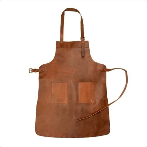 Brown Industrial Leather Apron