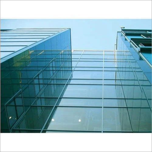 Glass Fabrication Service - Tempered or Toughened Glass , Clear Color with Aluminum Frame and Dry Glazing Installation