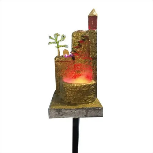 Multicolor Tabletop Golden Water Fountain