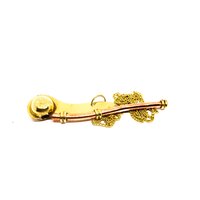 Brass Boatswain Pipe Keychain