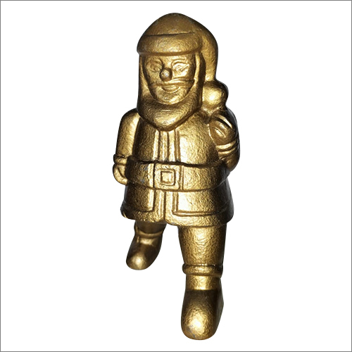 Light Weight Gold Finish Santa Claus Statue