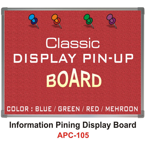 Red Display Pin-Up Board