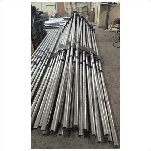 GI Round Pole - GI Material Silver Color Integrated Lighting Feature | Durable and Versatile Outdoor Solution