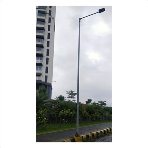 Silver Pathway Lighting Pole