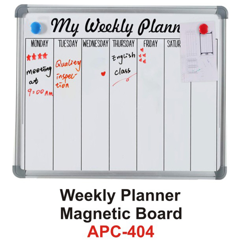 Weekly Planner Magnetic Board 2x3