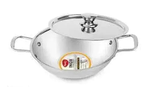 Steel Kadai with Lid