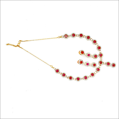 Necklace And Earring - Gold Jewelry Set, Women's Elegant Design for Gifting and Parties